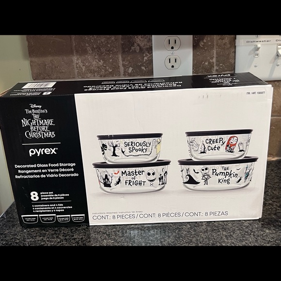 Pyrex Kitchen Nwt Nightmare Before Christmas Pyrex Storage